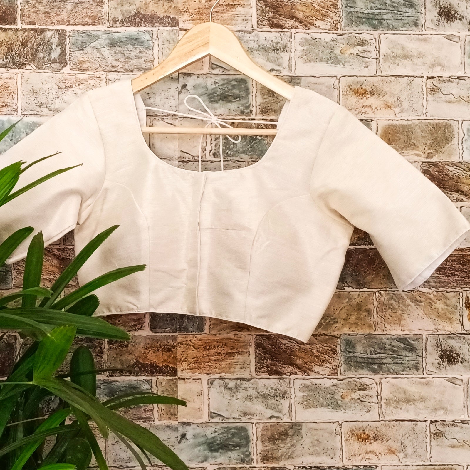 Plain white outlet blouse