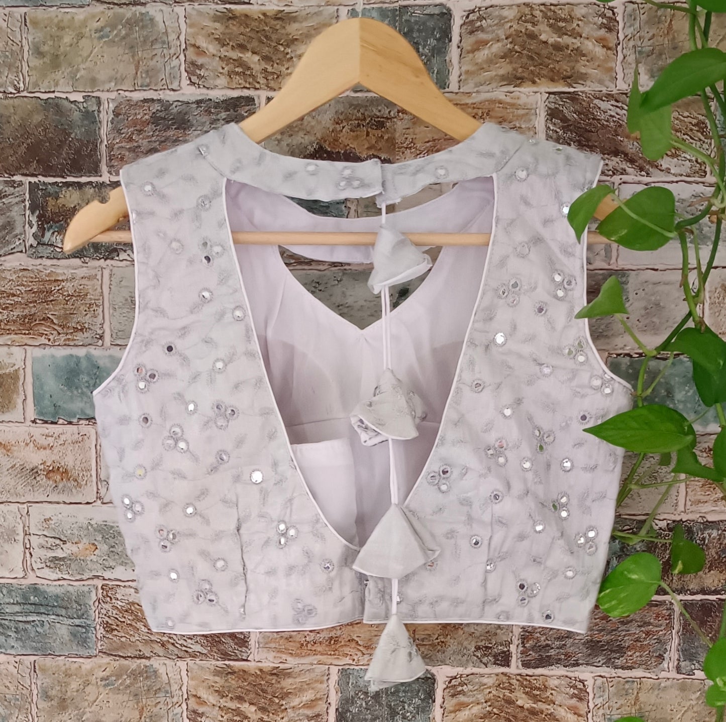 Silver Mirrorwork Blouse