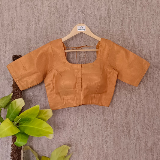 Mustard Golden Silk Blend Blouse