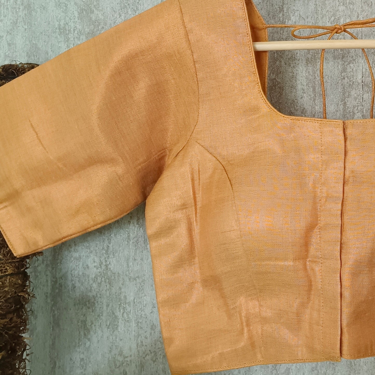 Mustard Golden Silk Blend Blouse