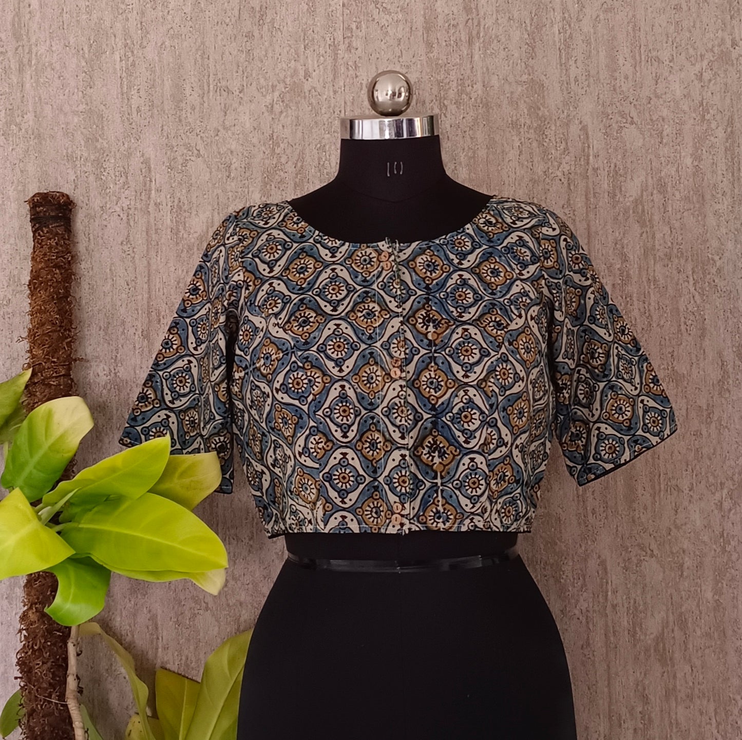 Ajrak Cotton Blouse