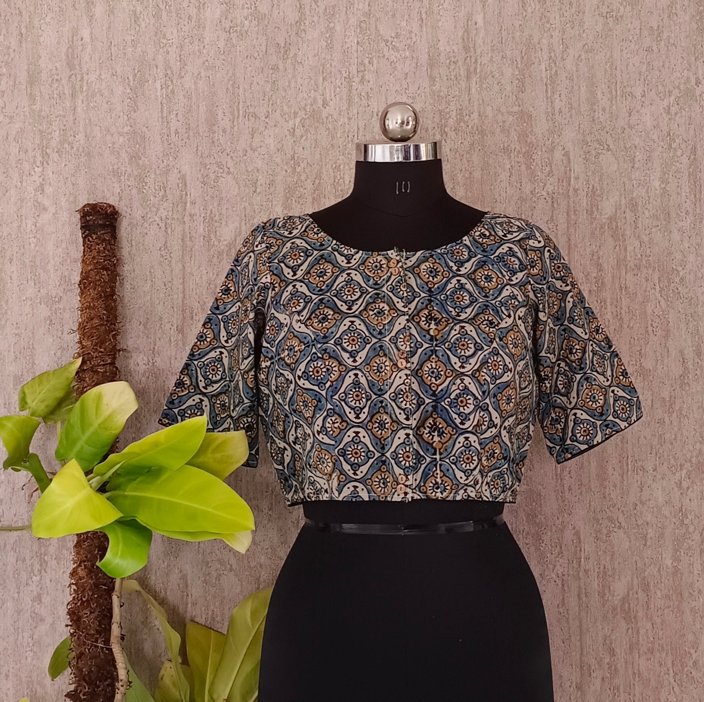 Ajrak Cotton Blouse