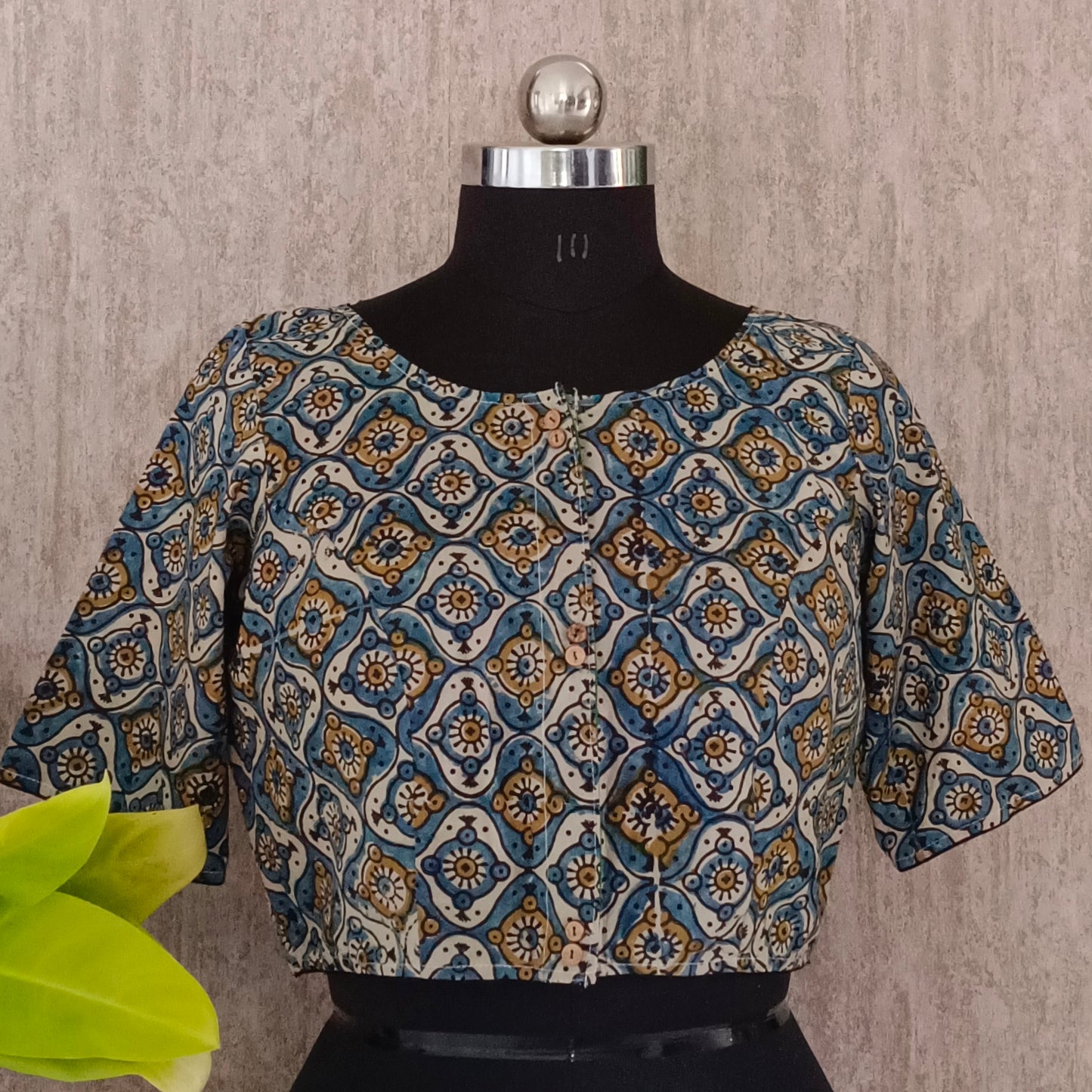 Ajrak Cotton Blouse