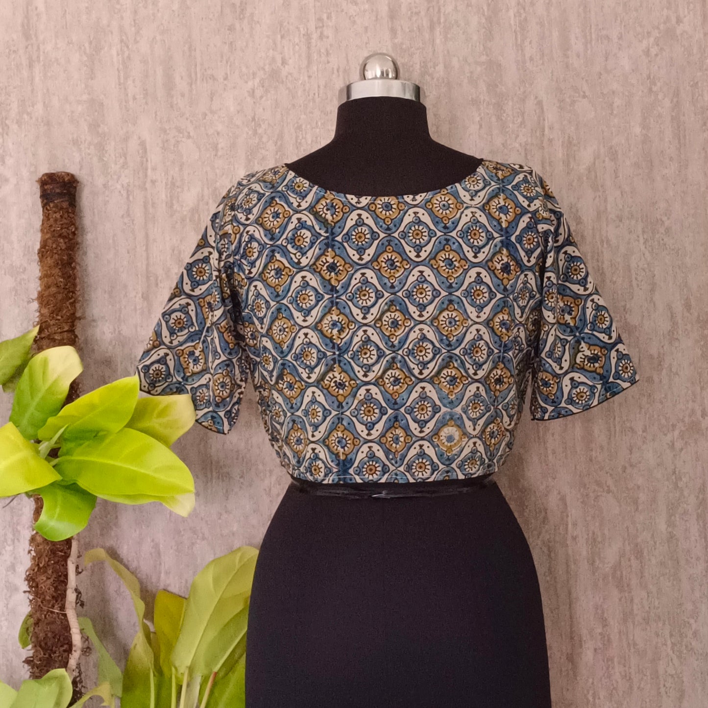 Ajrak Cotton Blouse