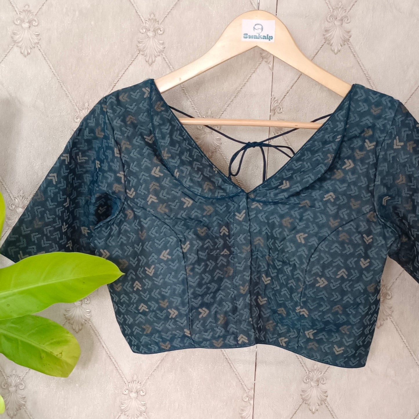 Blue Peter Pan Collared  Blouse