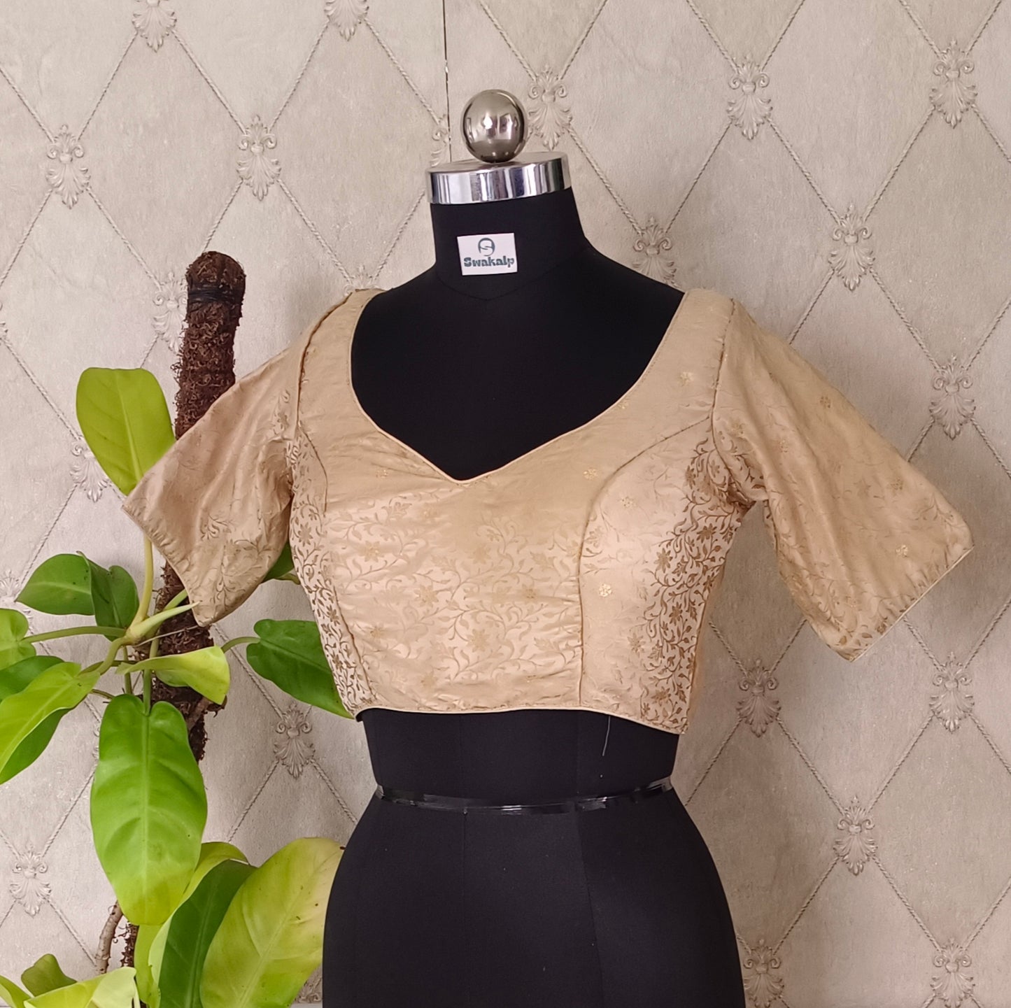 Golden Brocade Blouse(assorted)