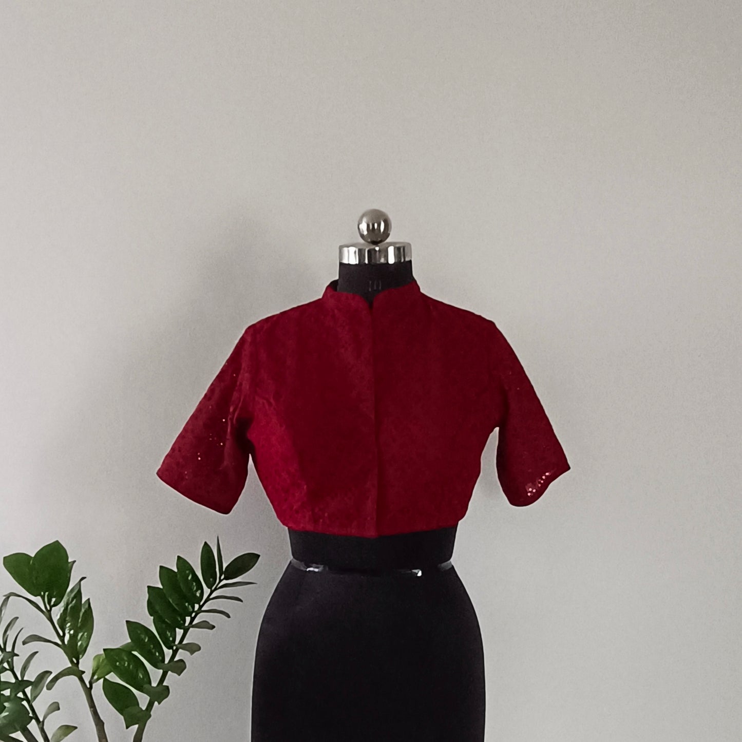 Maroon Cotton Blouse