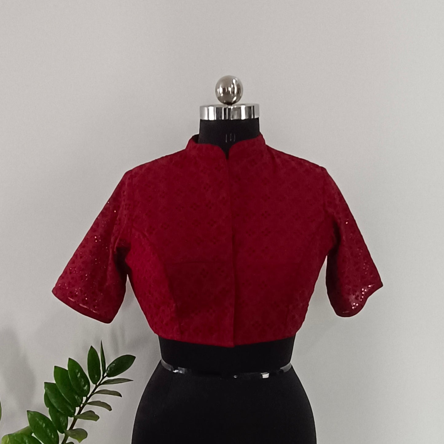 Maroon Cotton Blouse