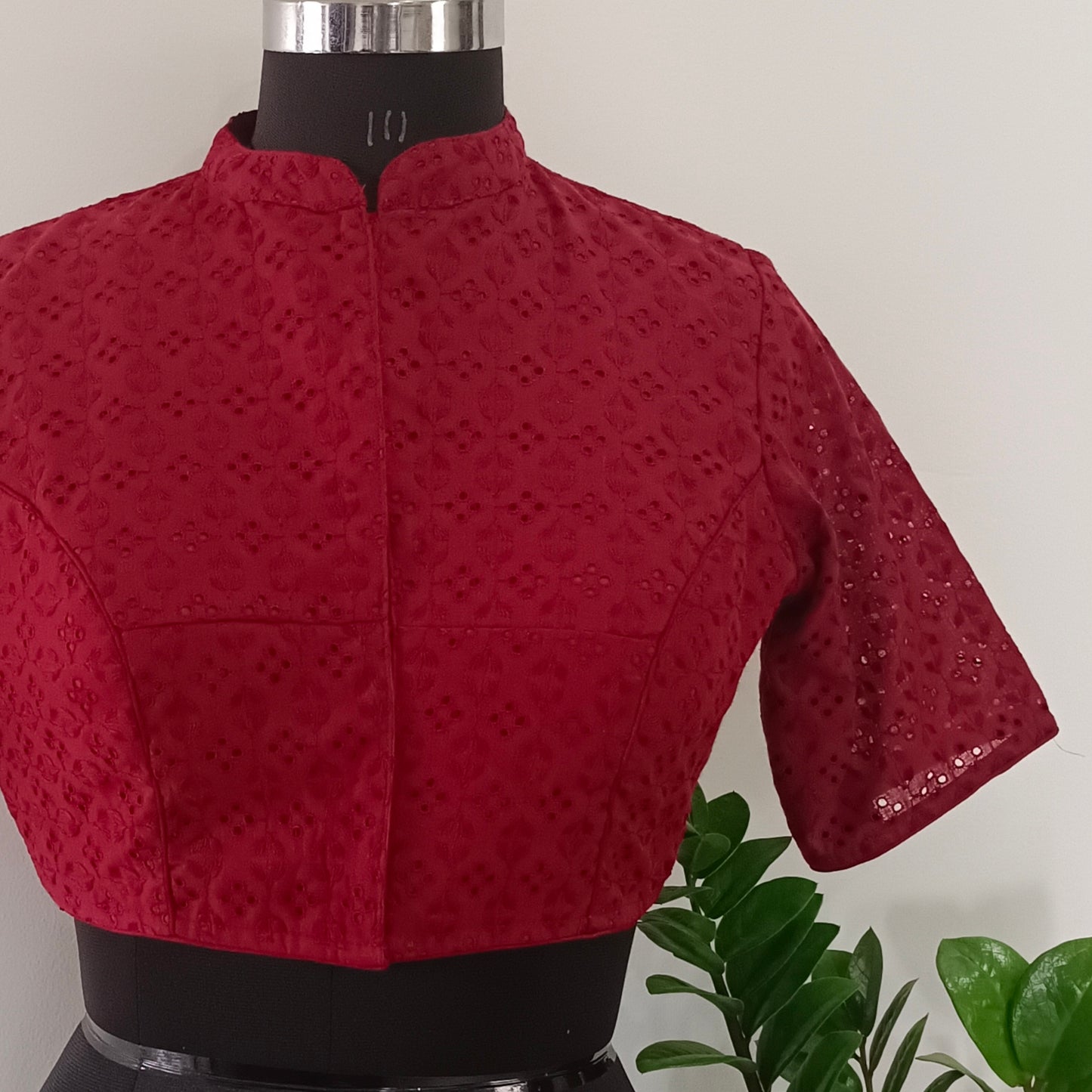 Maroon Cotton Blouse