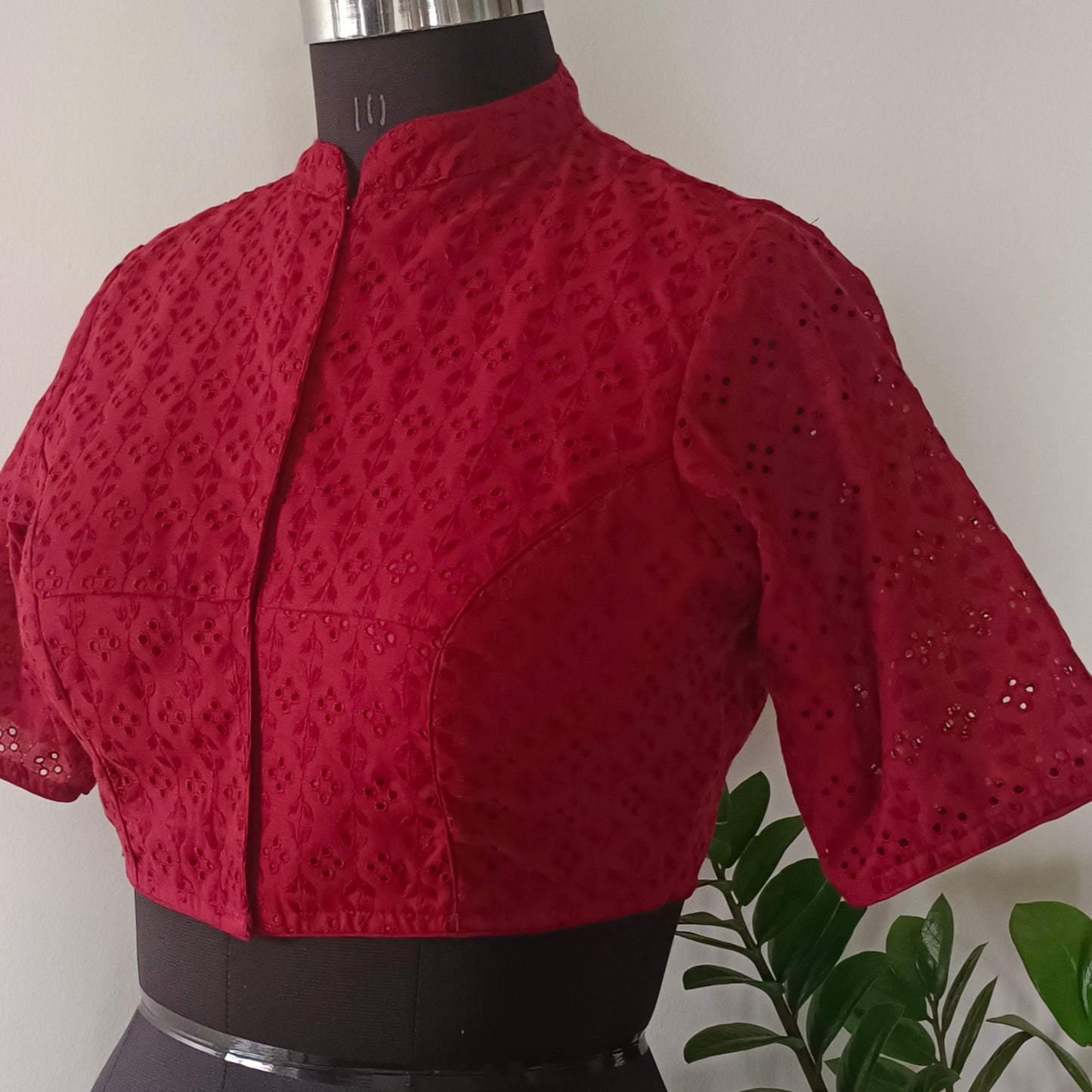 Maroon Cotton Blouse