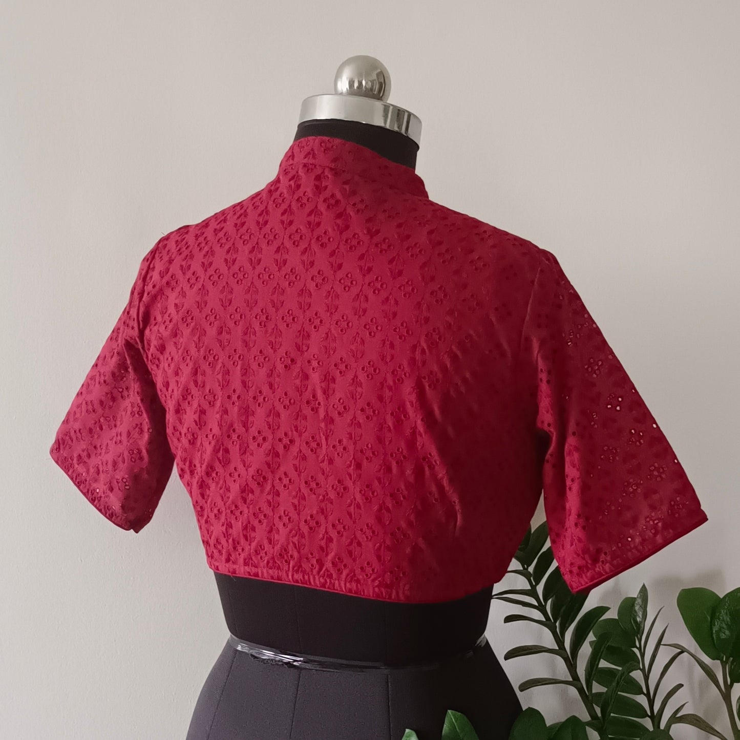 Maroon Cotton Blouse