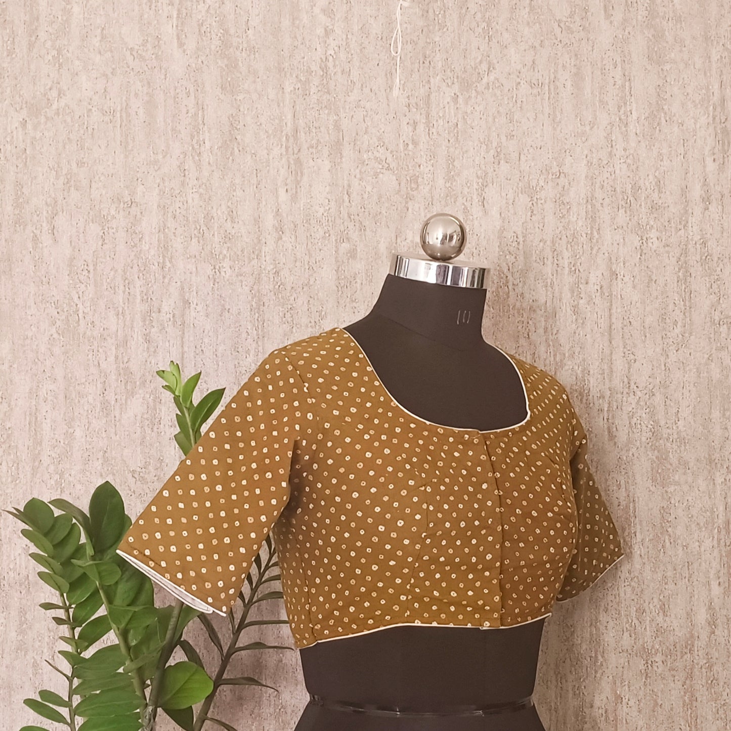 Dark Mustard Cotton Blouse