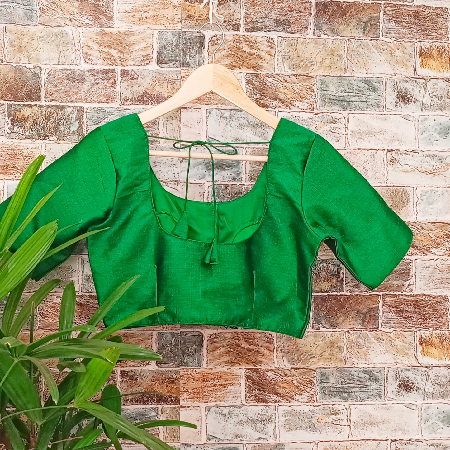 Classic Plain Green blouse