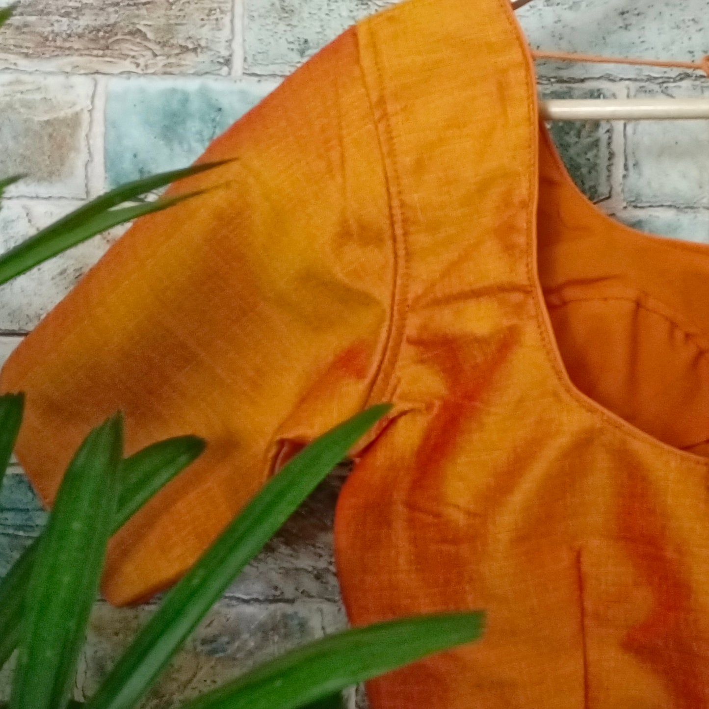 Classic Plain Orange Blouse