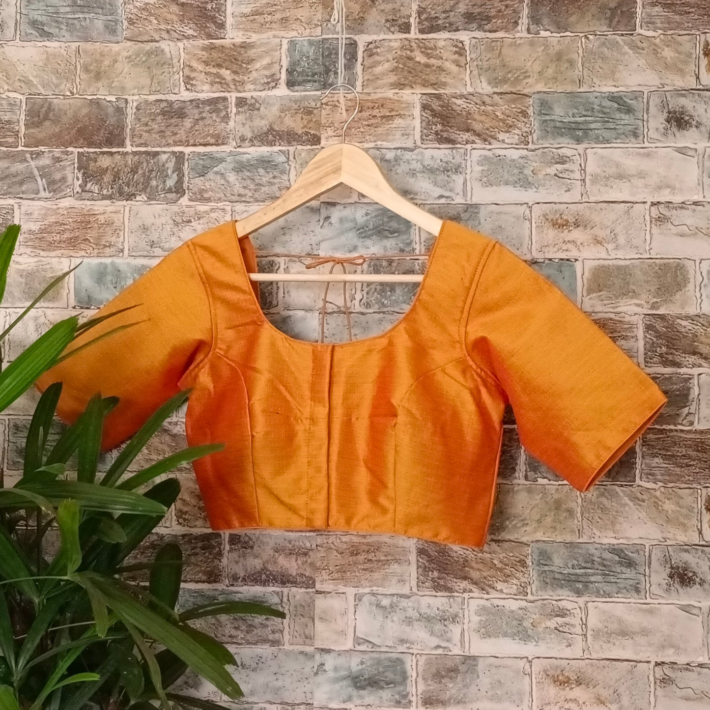 Classic Plain Orange Blouse