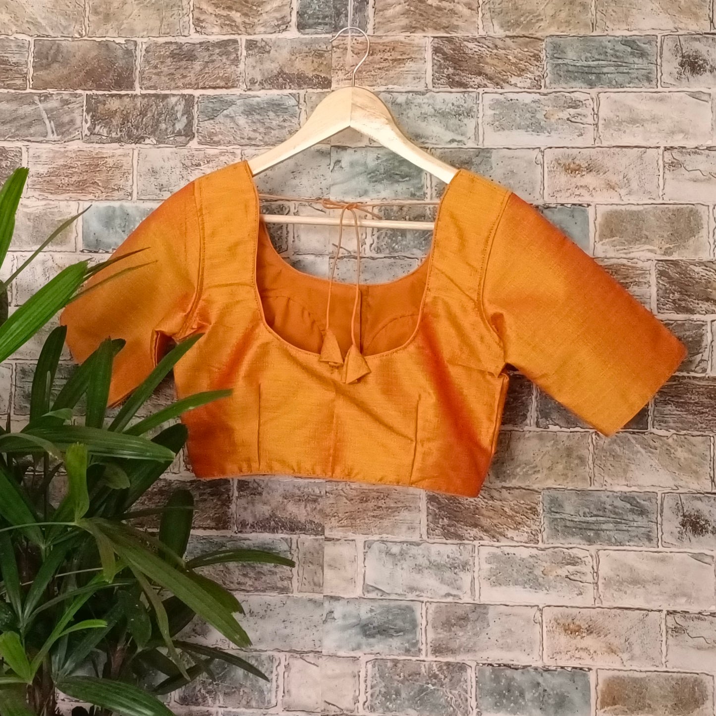 Classic Plain Orange Blouse