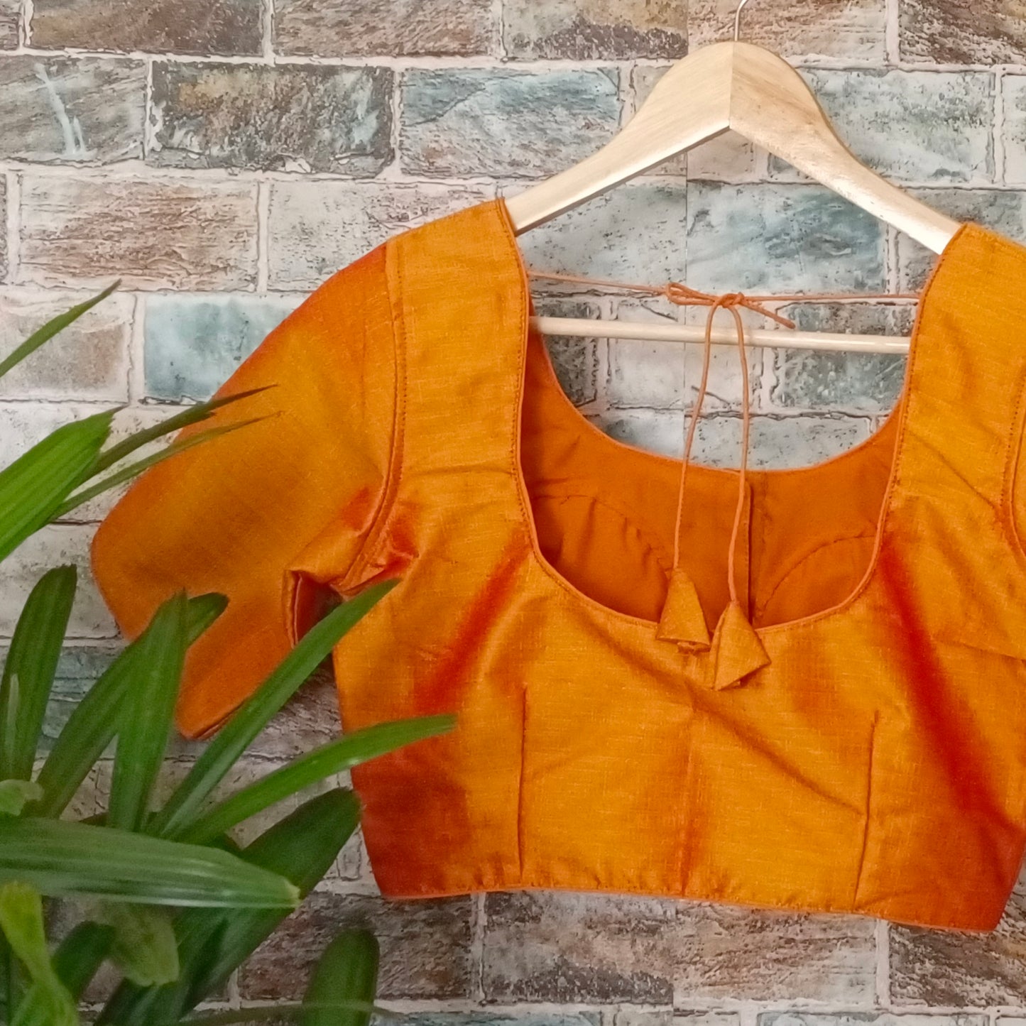 Classic Plain Orange Blouse