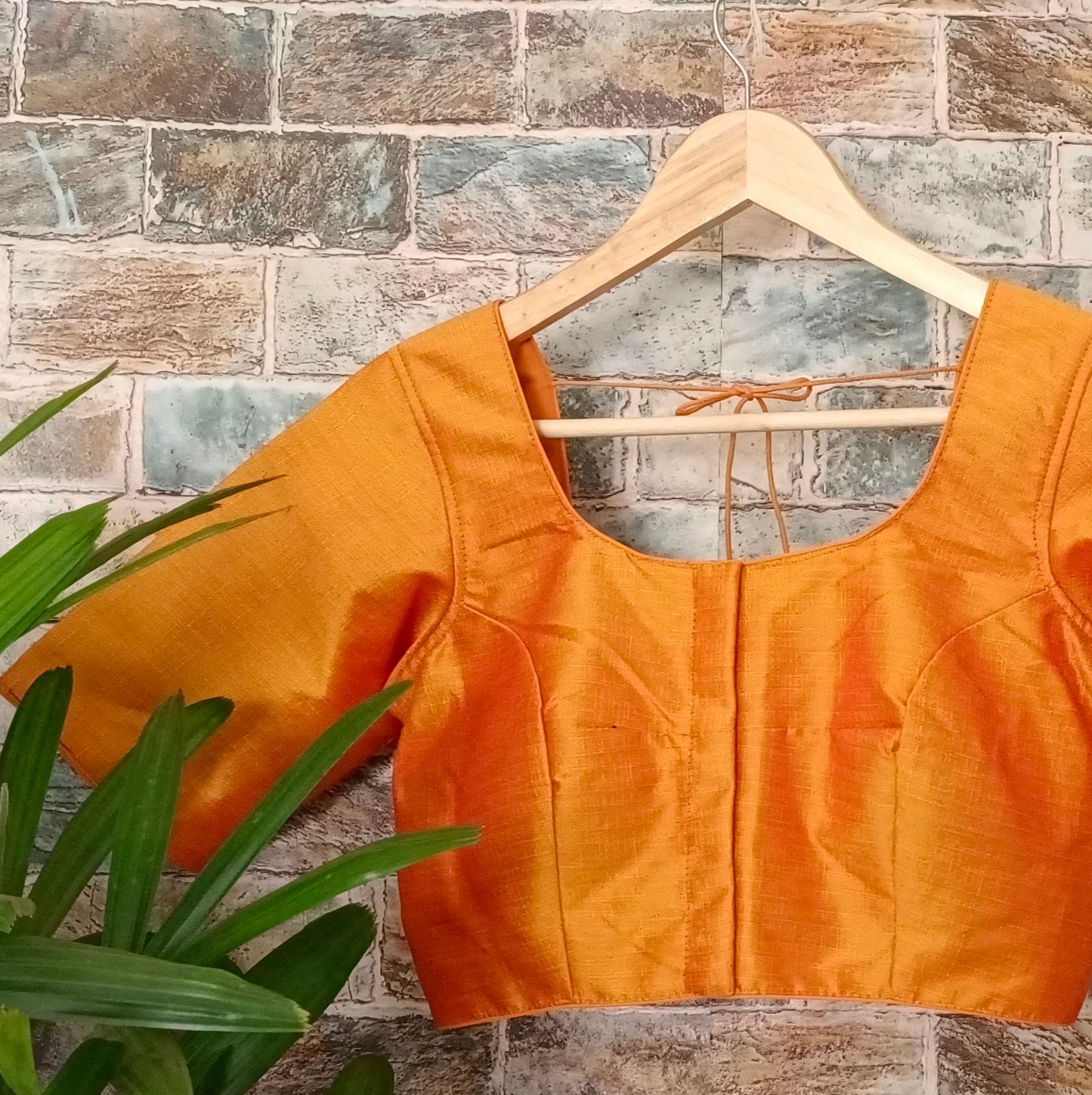 Classic Plain Orange Blouse