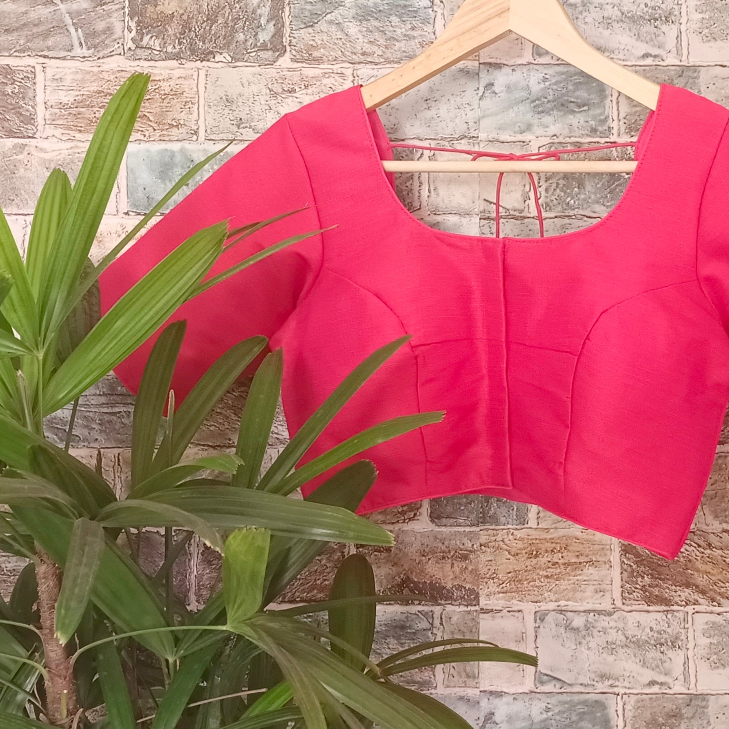 Classic Plain Rani Pink Blouse