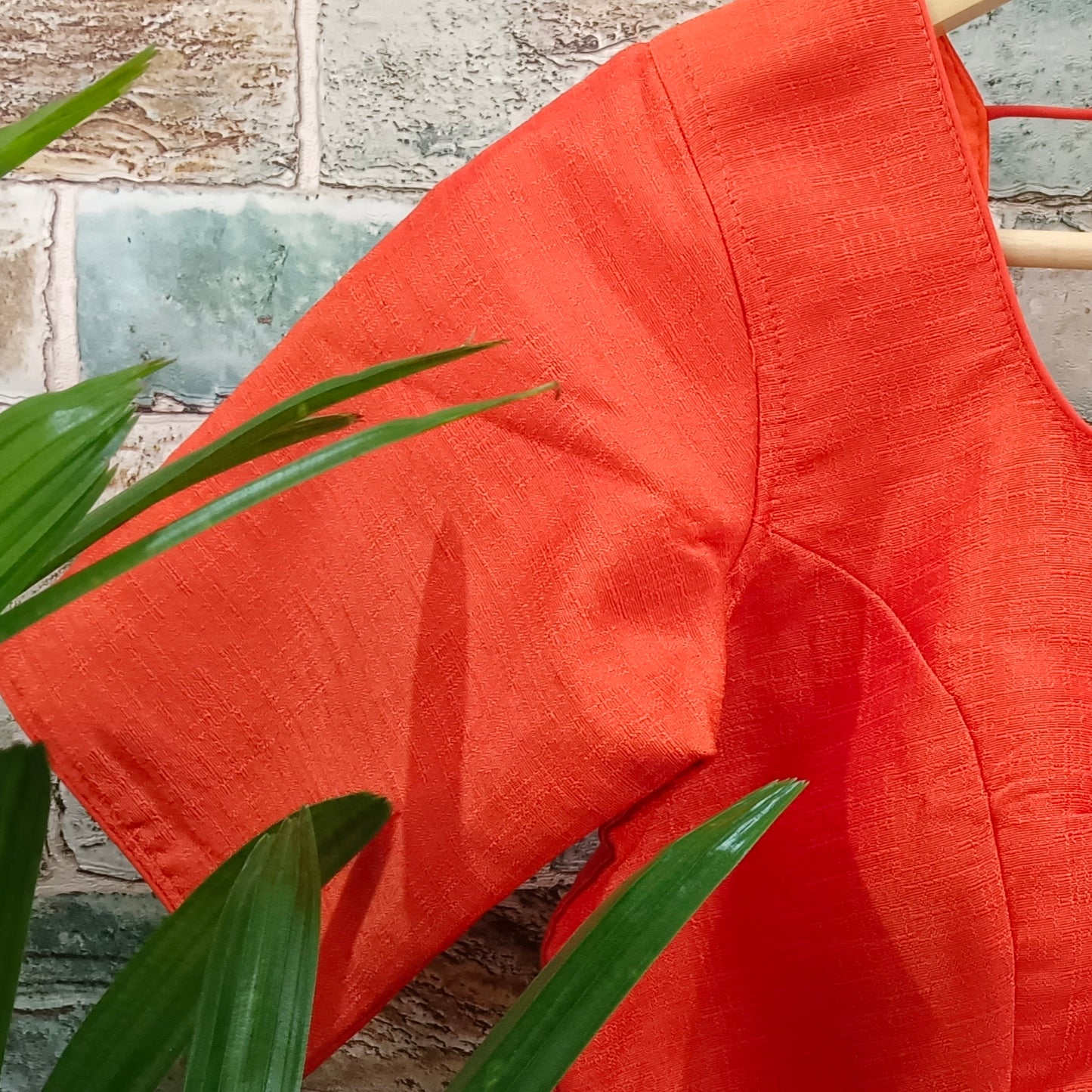 Classic Plain Light Orange Blouse