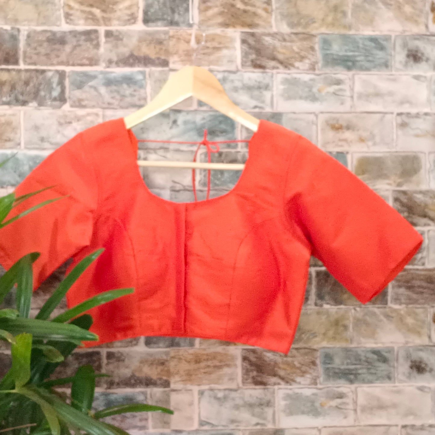 Classic Plain Light Orange Blouse