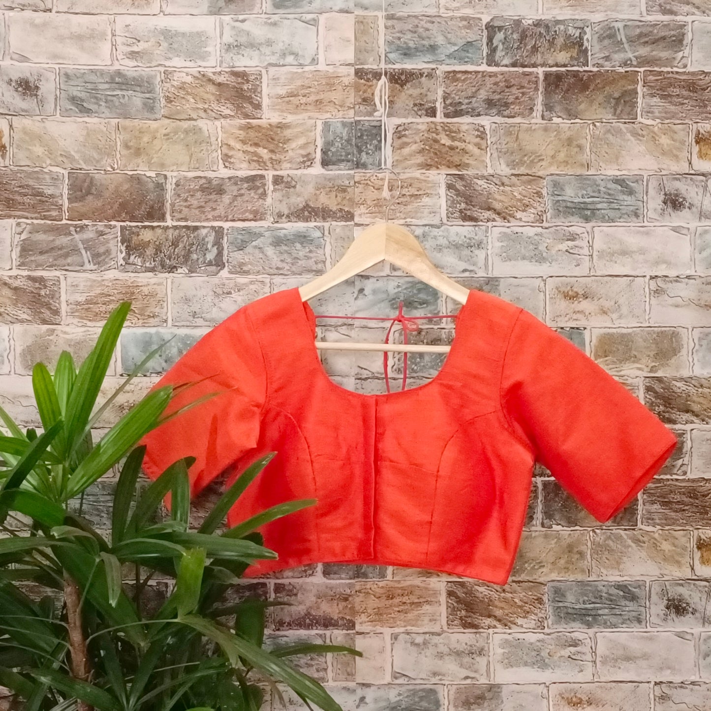 Classic Plain Light Orange Blouse