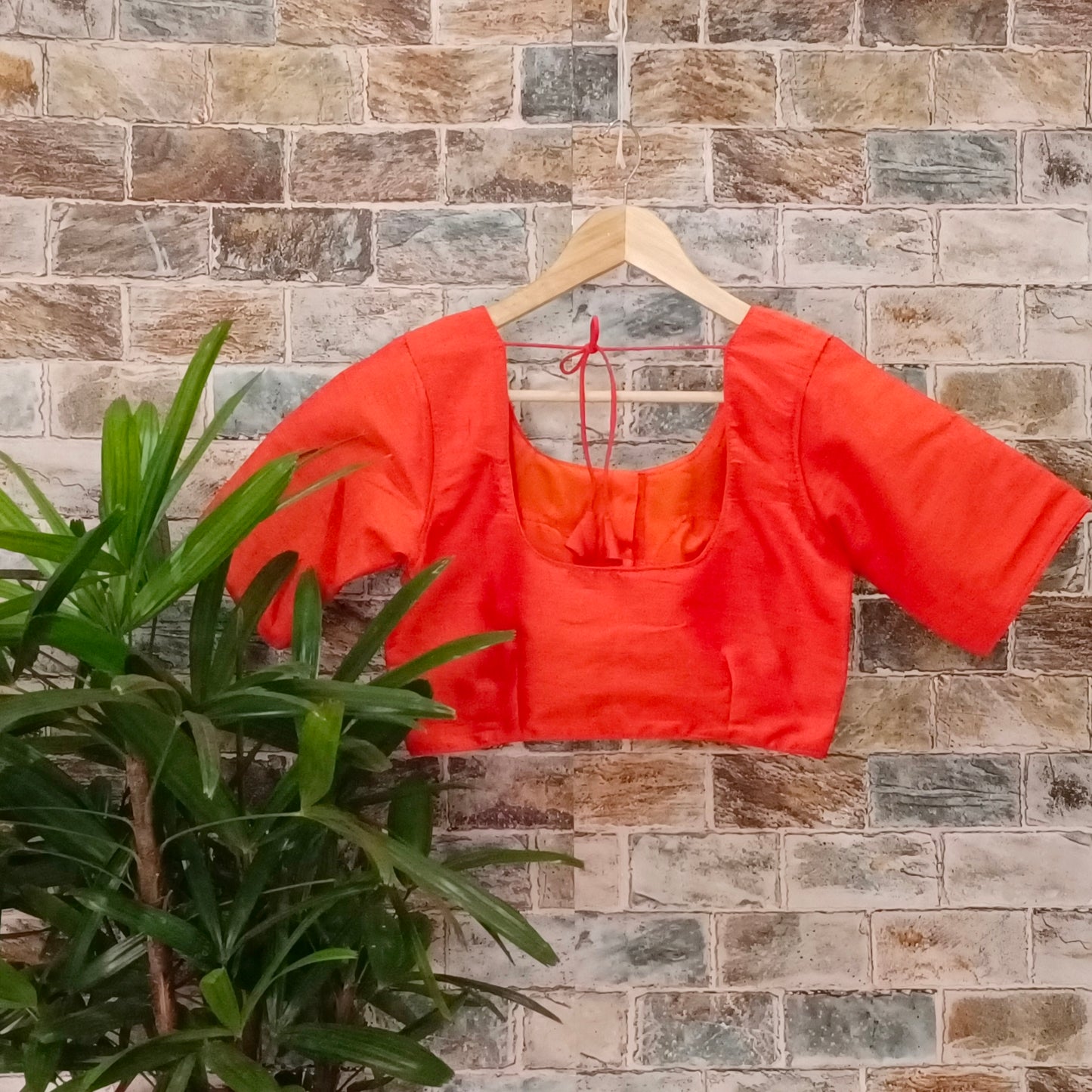 Classic Plain Light Orange Blouse