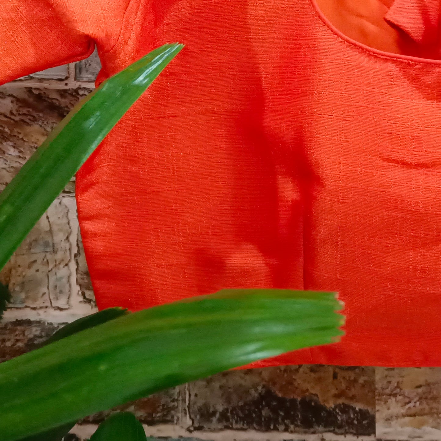 Classic Plain Light Orange Blouse