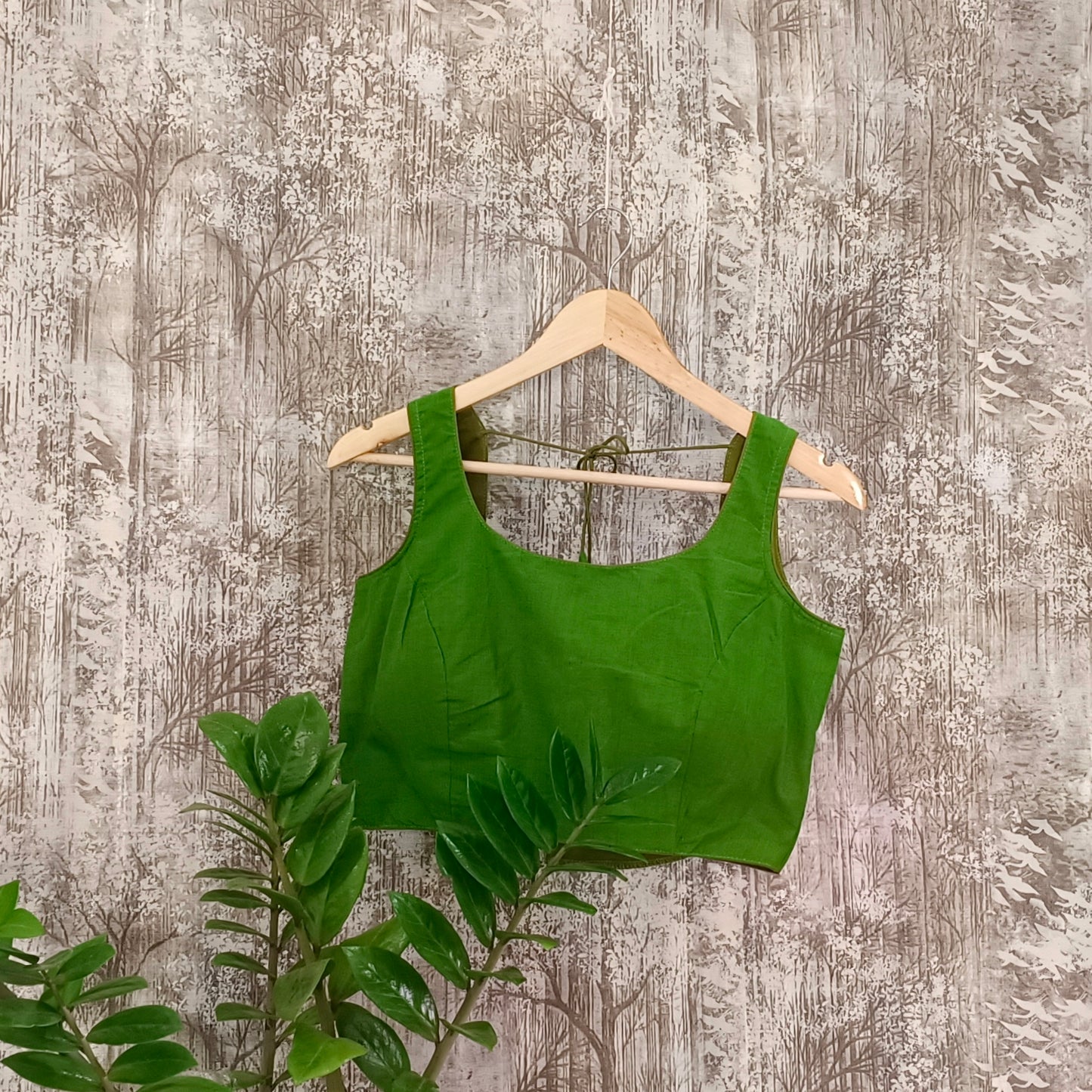 Green Cotton Blouse