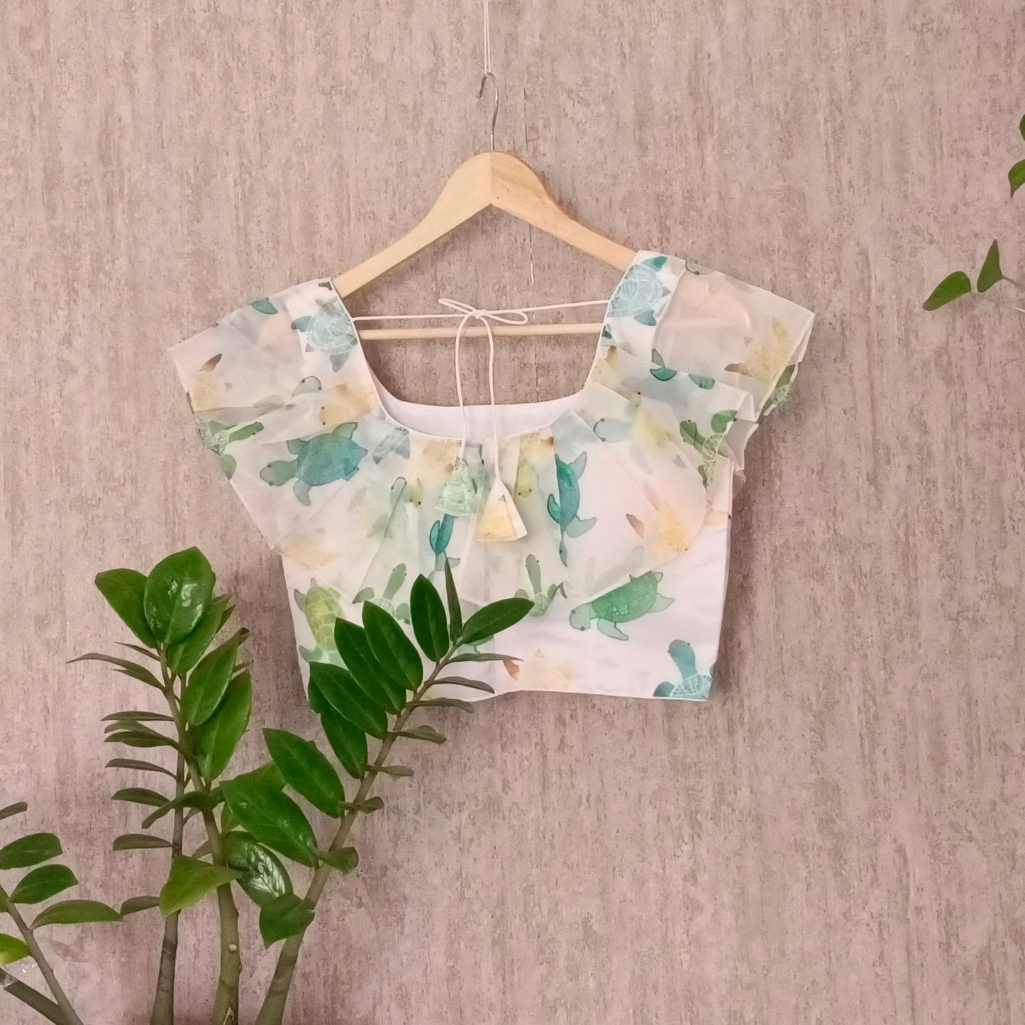 Floral Ruffle Blouse