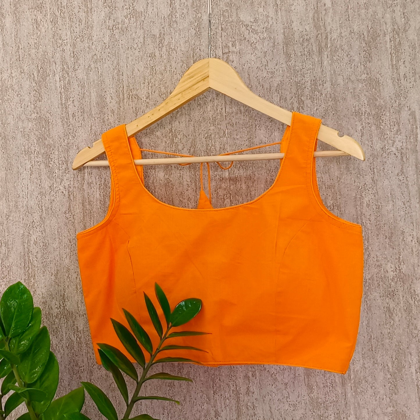 Orange Cotton Blouse