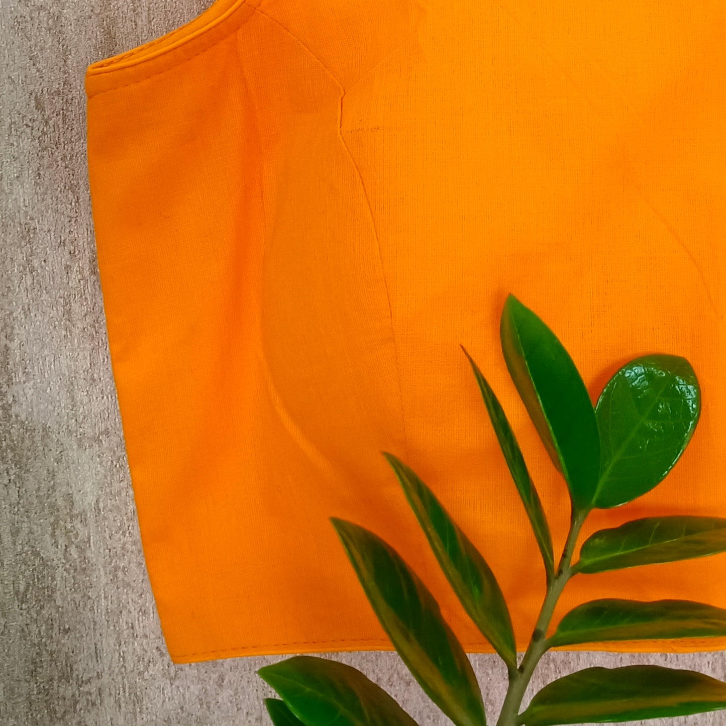 Orange Cotton Blouse