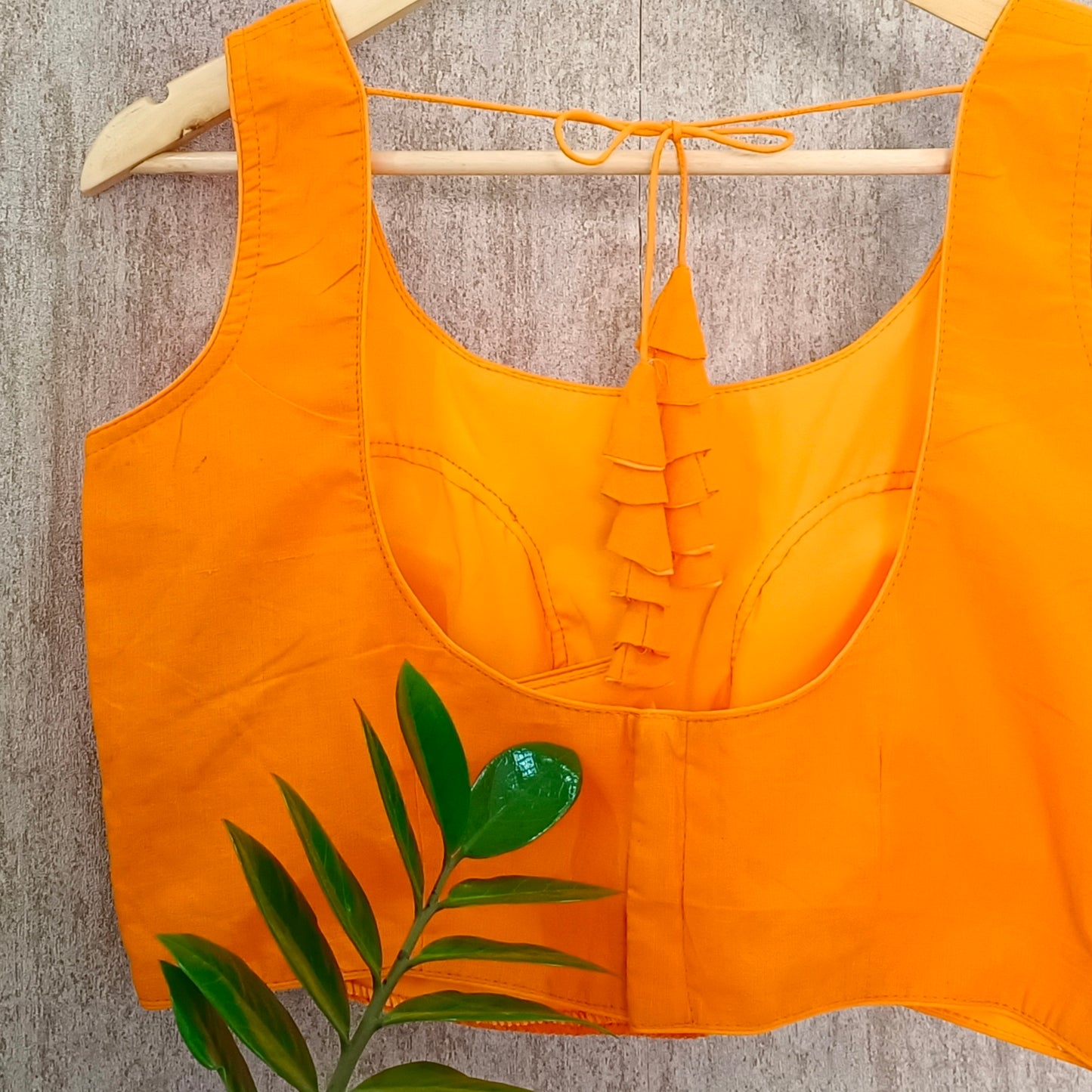 Orange Cotton Blouse