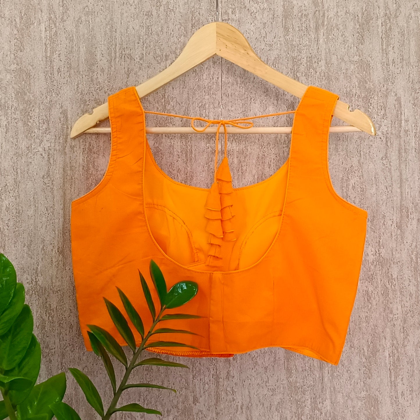 Orange Cotton Blouse