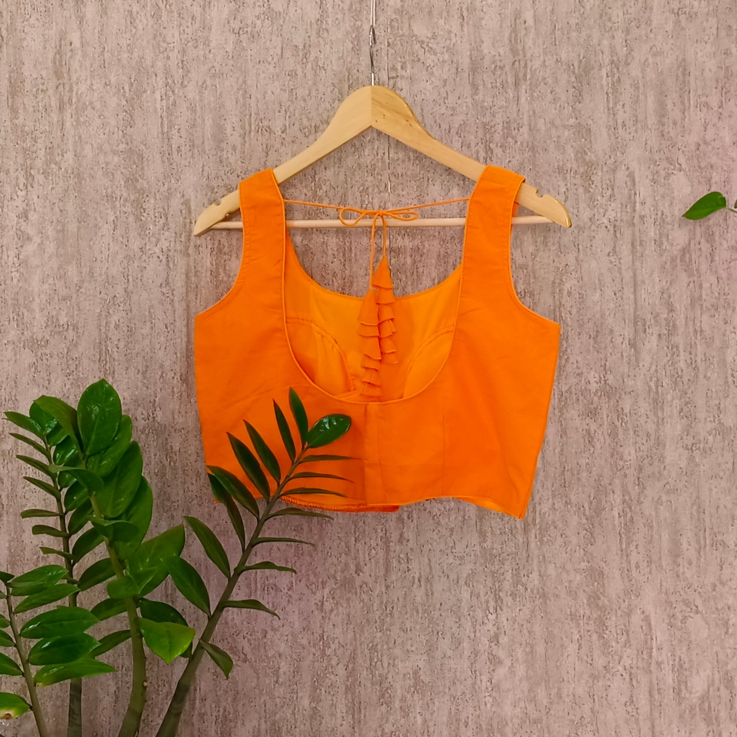 Orange Cotton Blouse