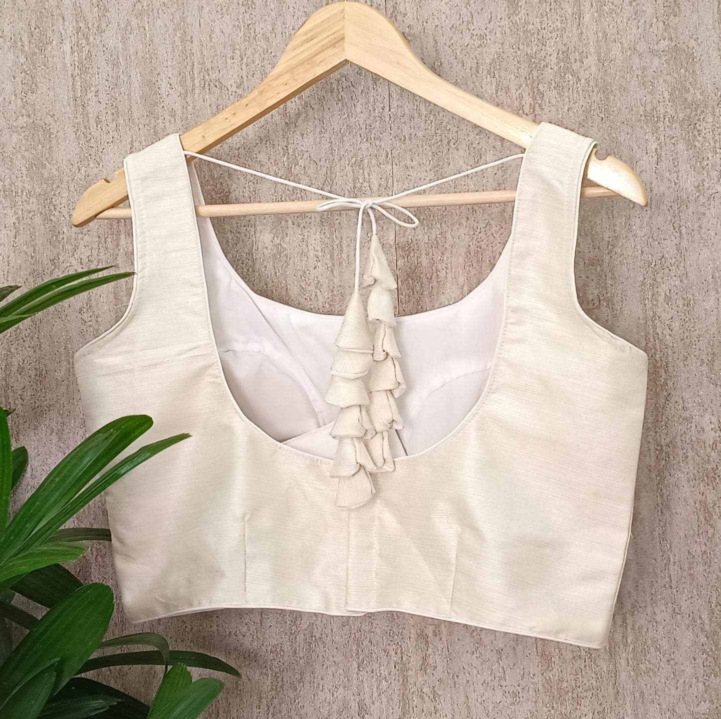 White Sleeveless Blouse