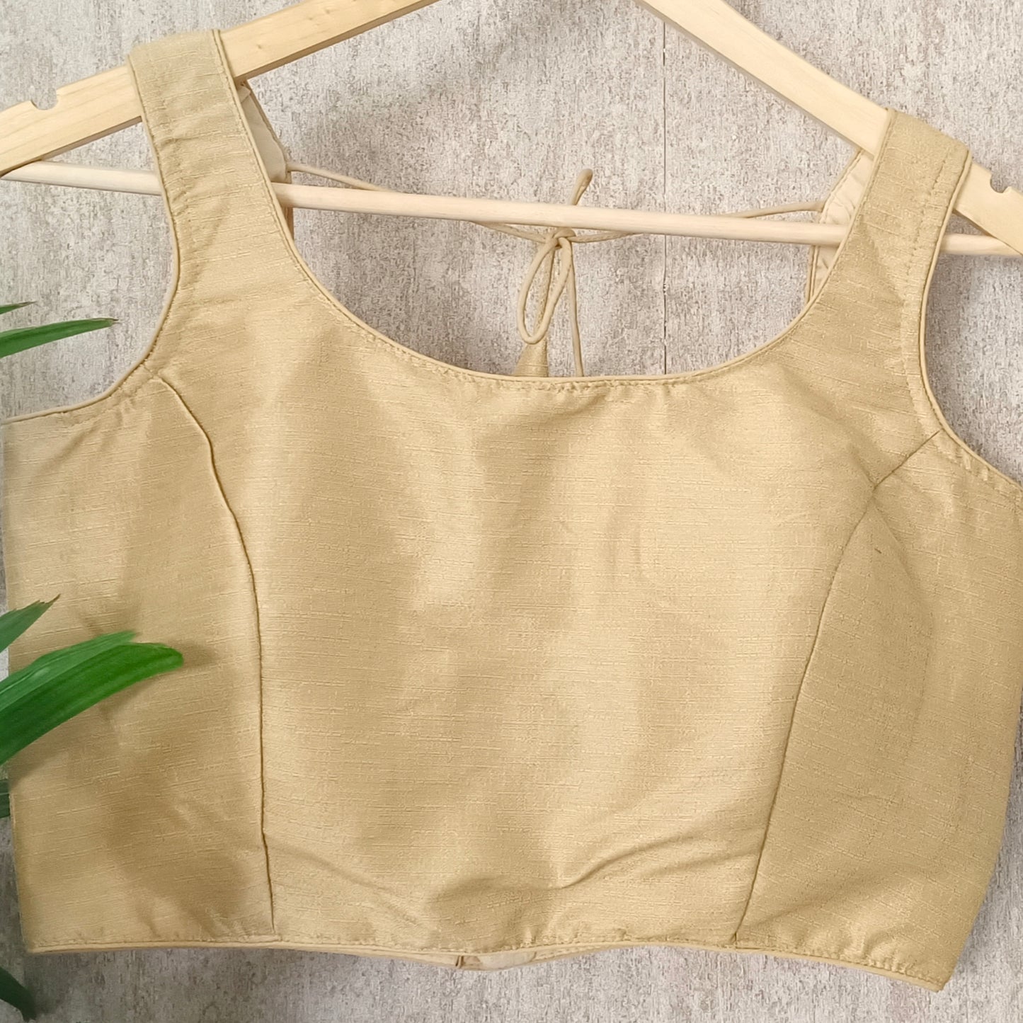 Golden Sleeveless Blouse