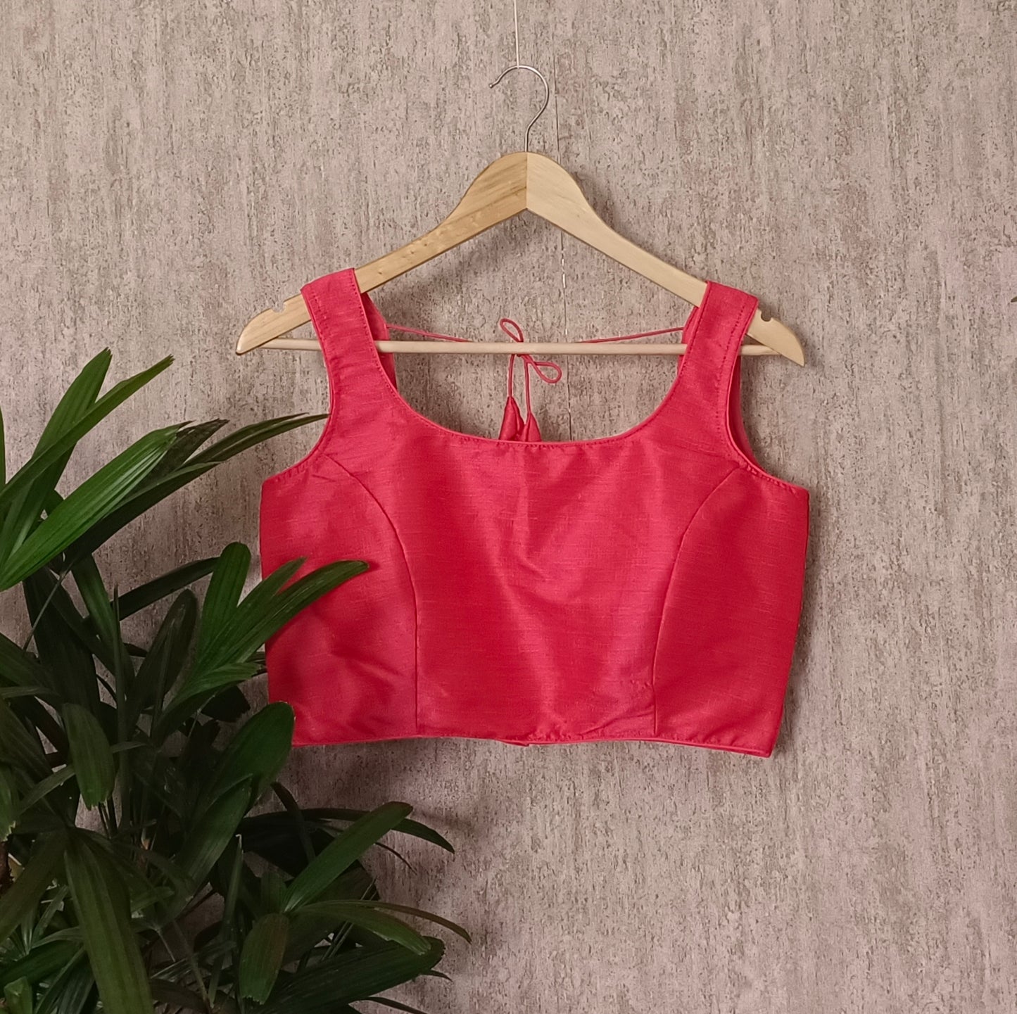 Pink Sleeveless Blouse