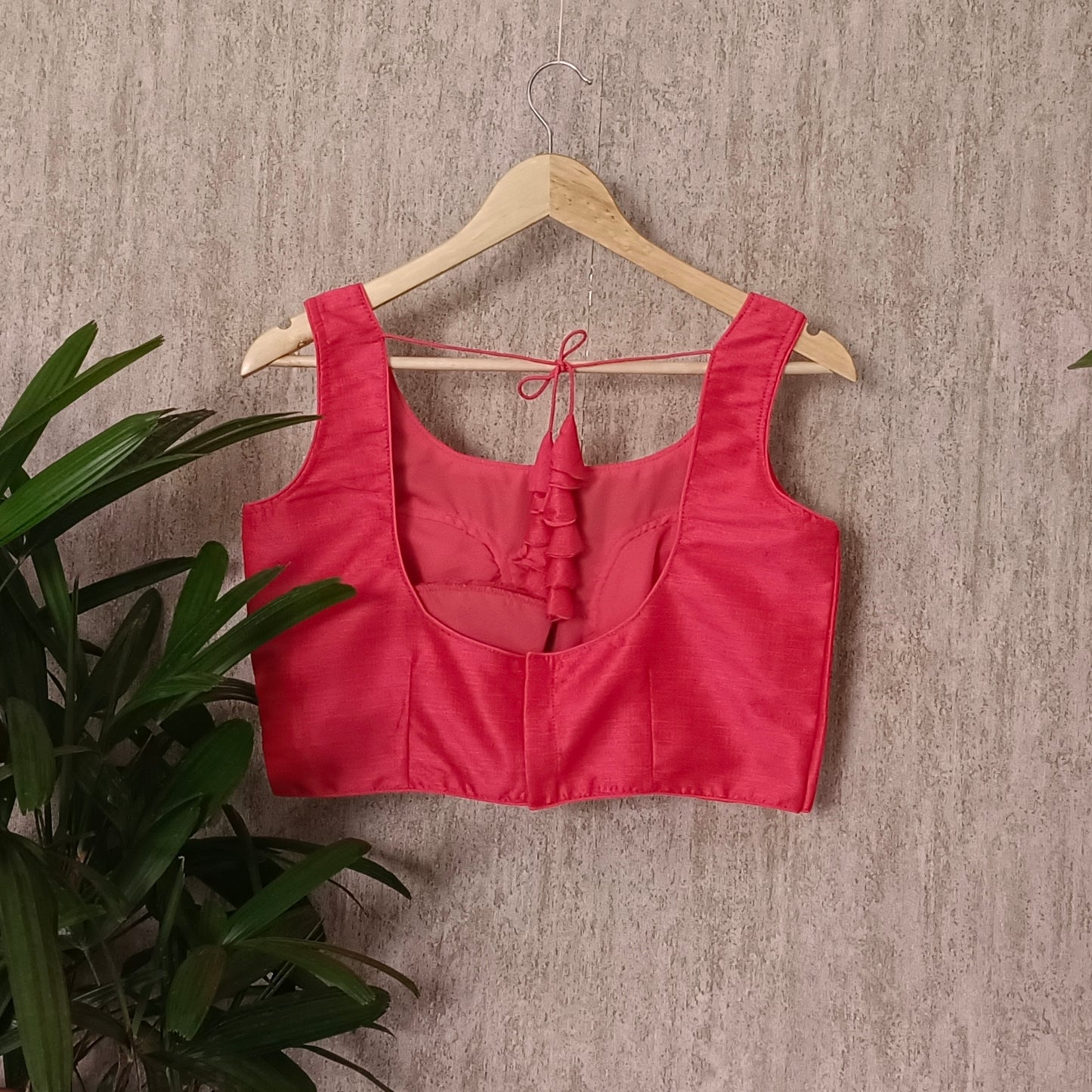 Pink Sleeveless Blouse