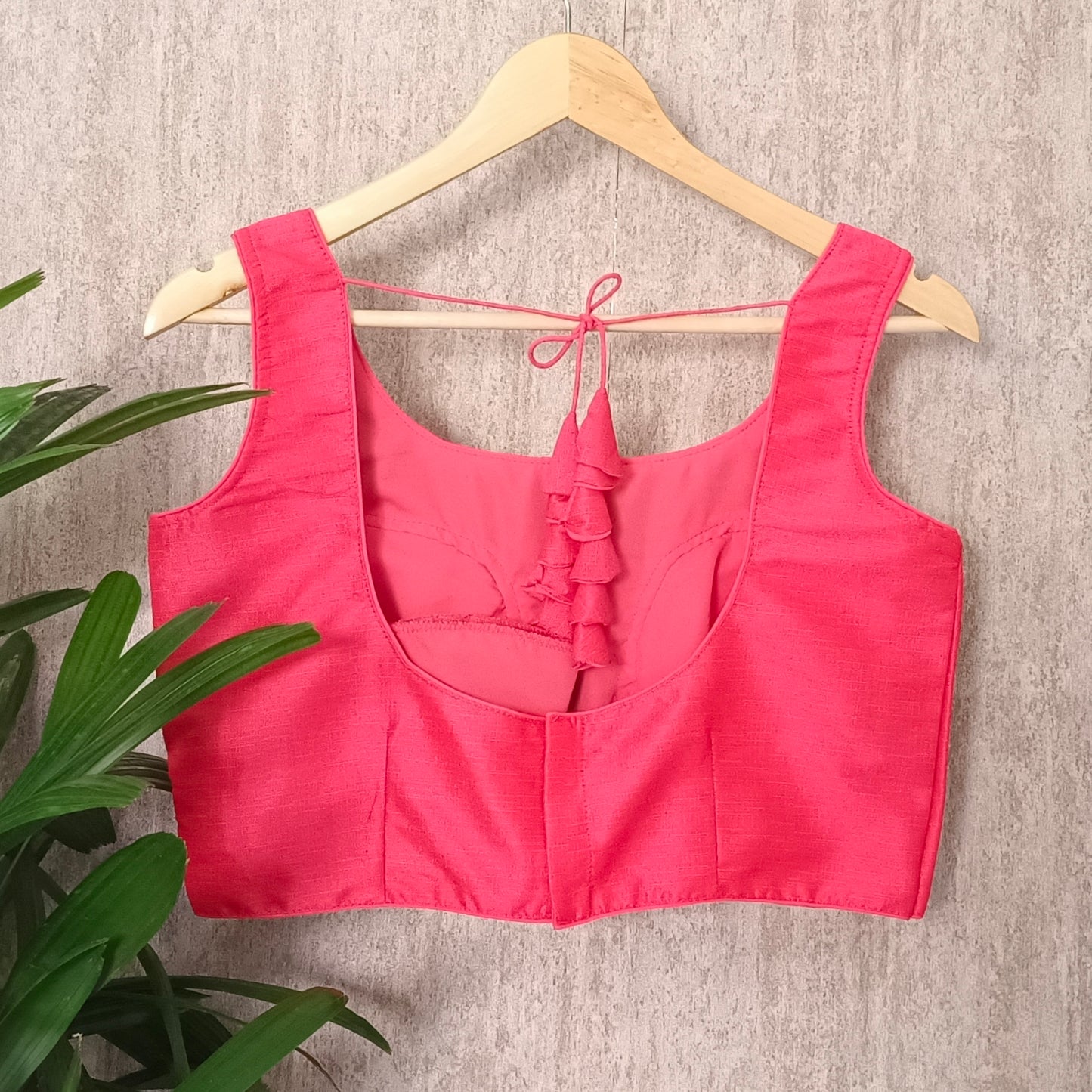 Pink Sleeveless Blouse