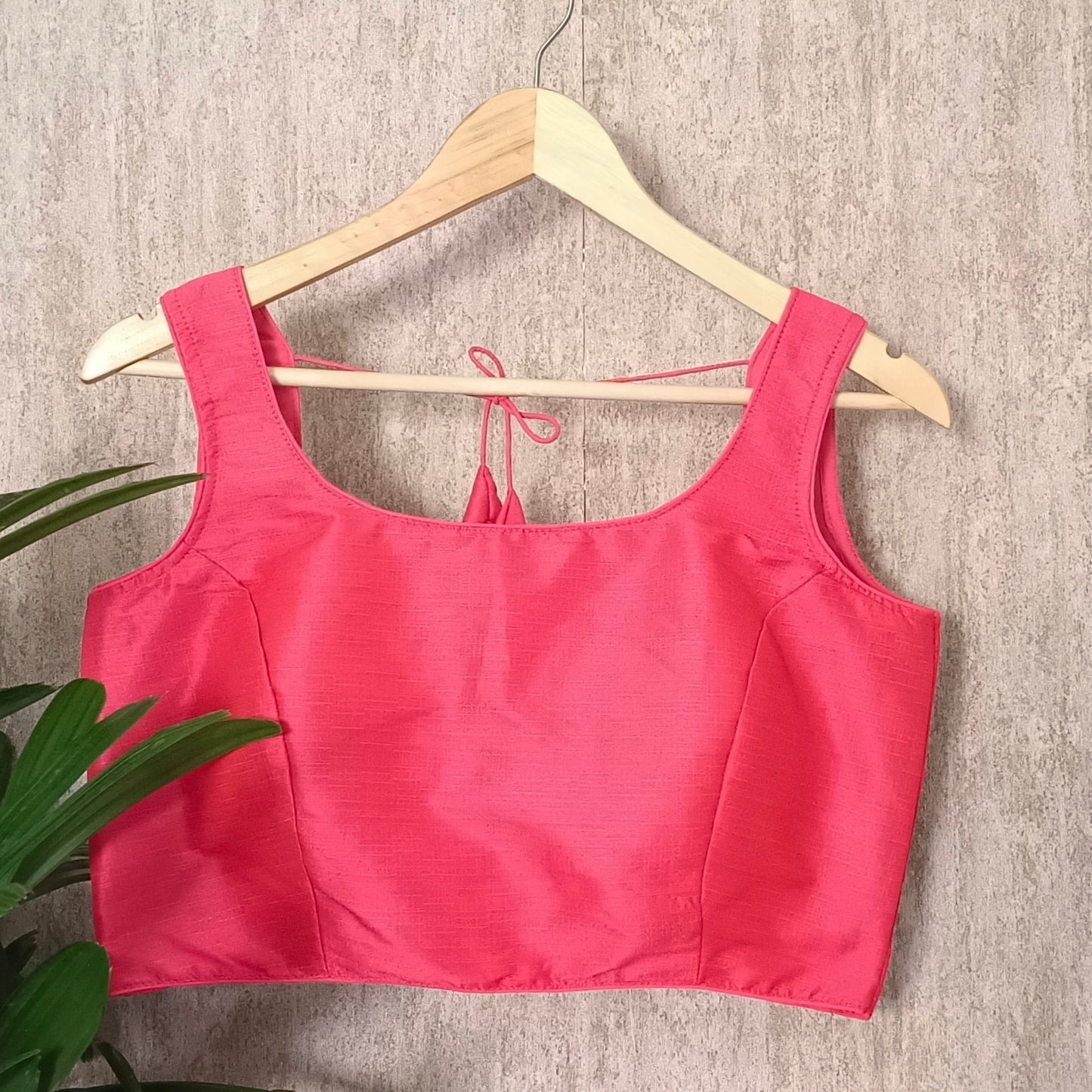 Pink Sleeveless Blouse