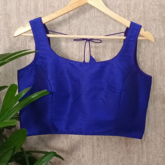 Royal Blue Sleeveless Blouse