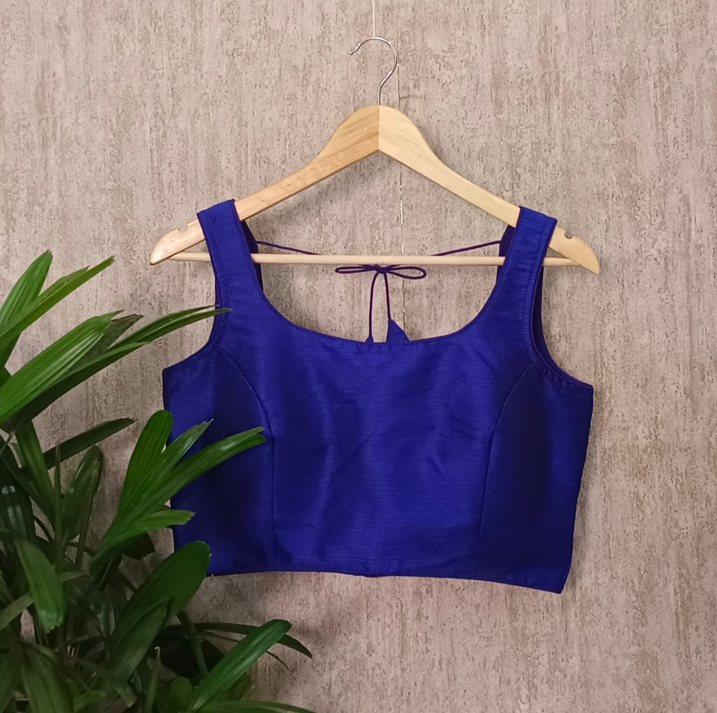 Royal Blue Sleeveless Blouse