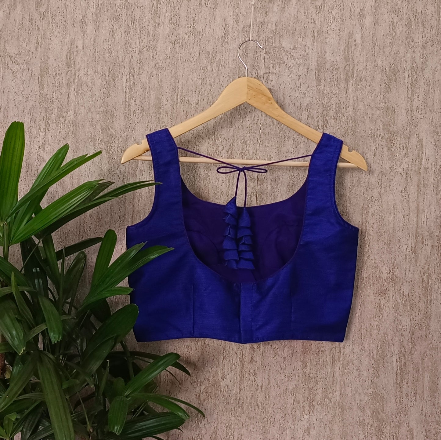 Royal Blue Sleeveless Blouse