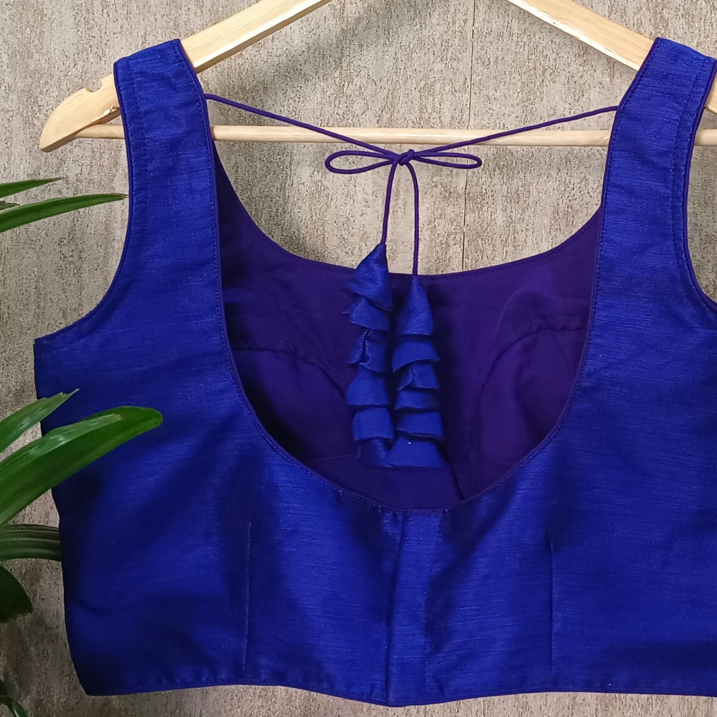 Royal Blue Sleeveless Blouse