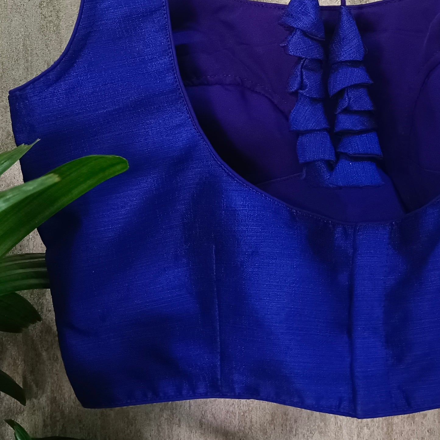 Royal Blue Sleeveless Blouse