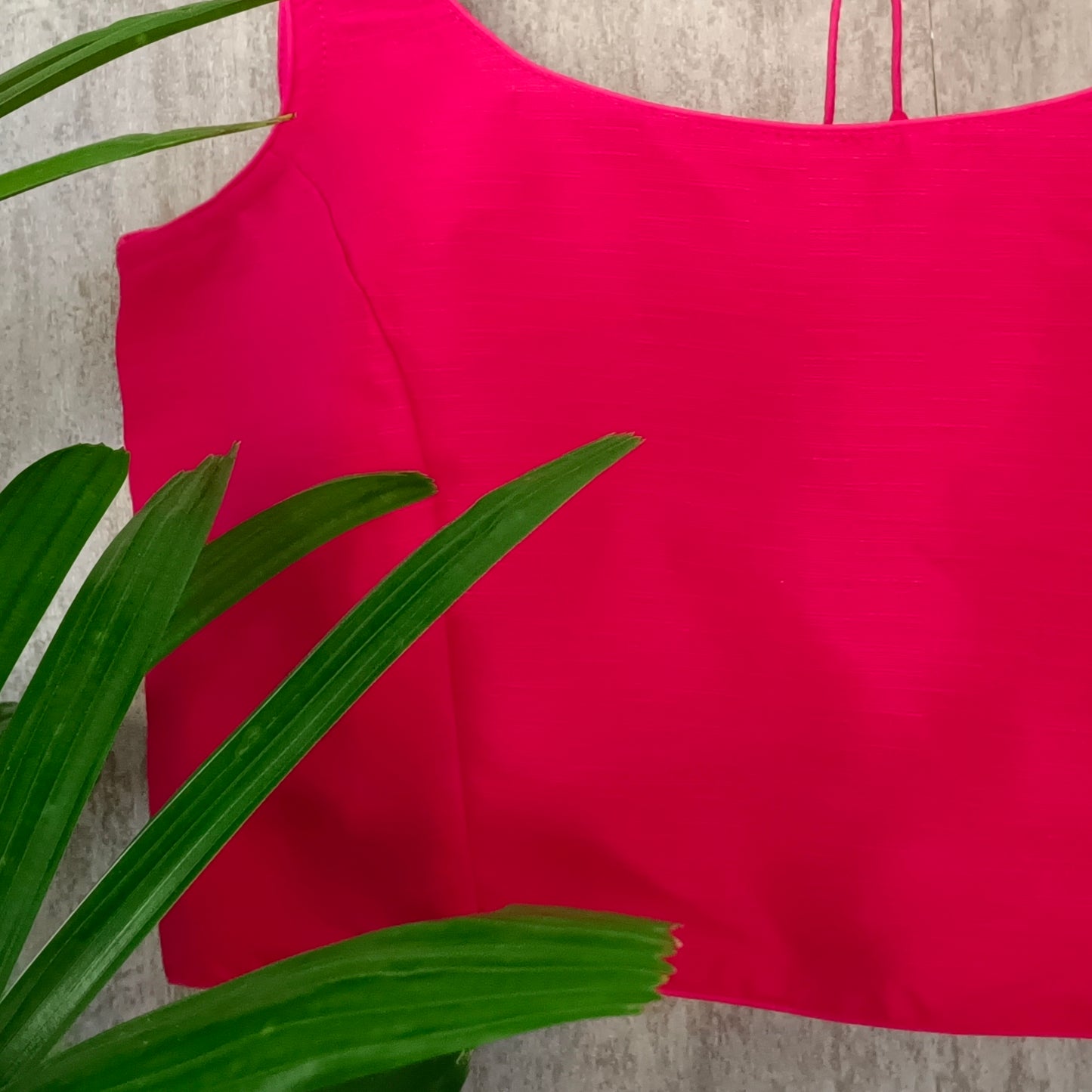 Pink Dual Shade Sleeveless Blouse