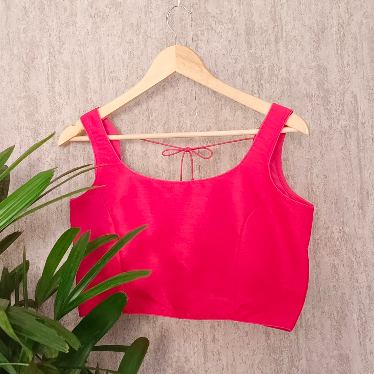 Pink Dual Shade Sleeveless Blouse