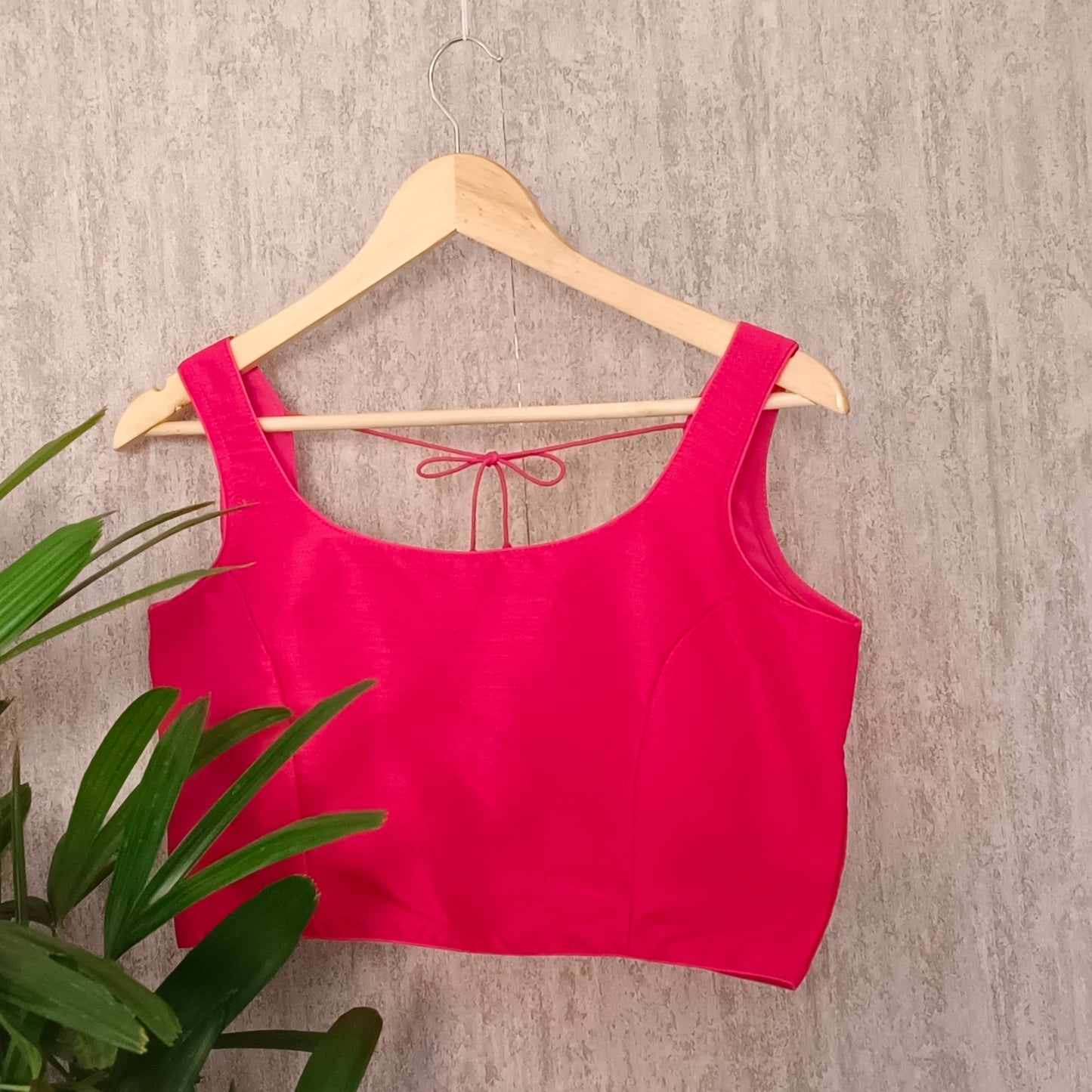 Pink Dual Shade Sleeveless Blouse