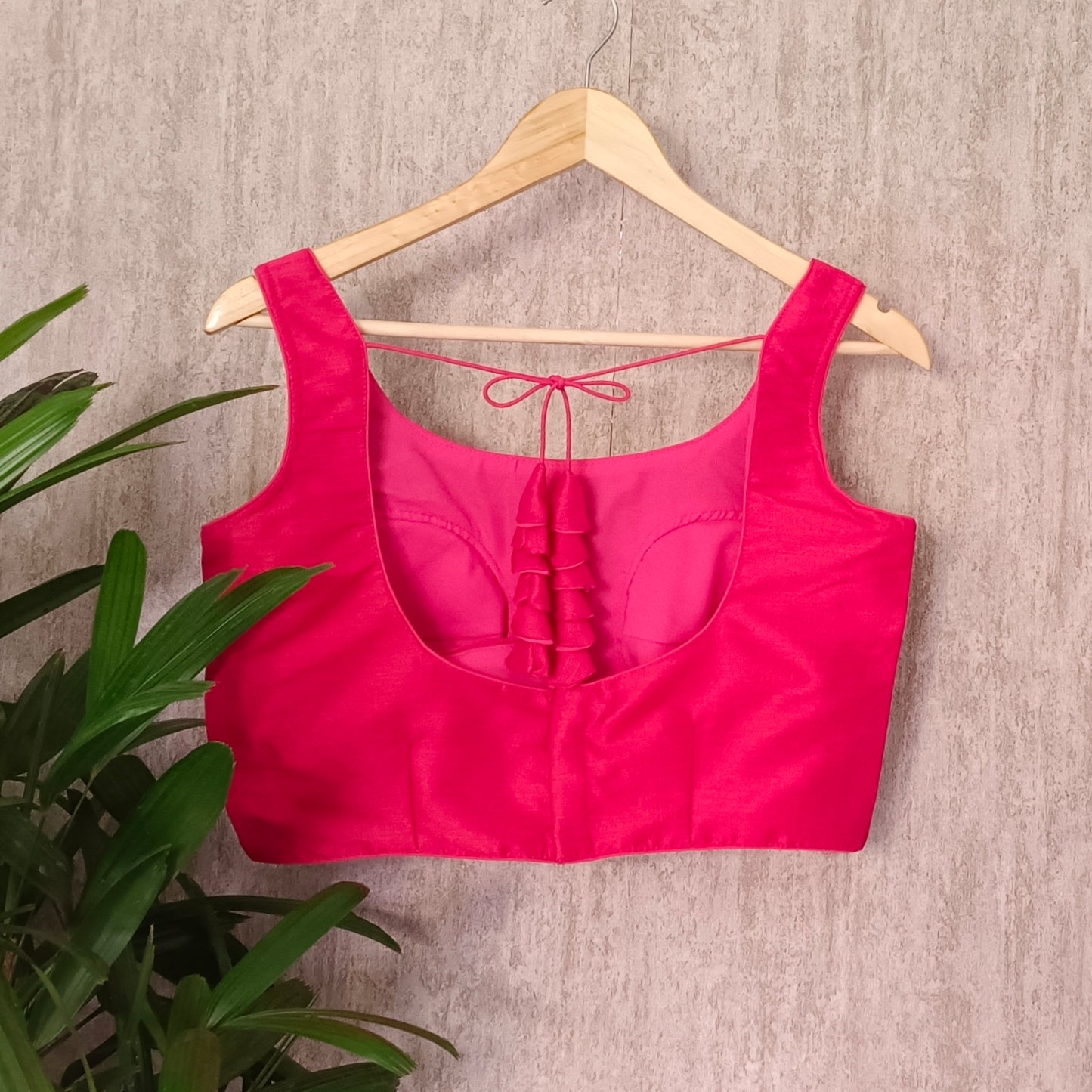 Pink Dual Shade Sleeveless Blouse